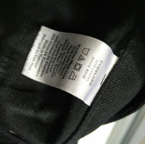 Everlane high rise skinny jeans black 25 - Picture 5 of 5